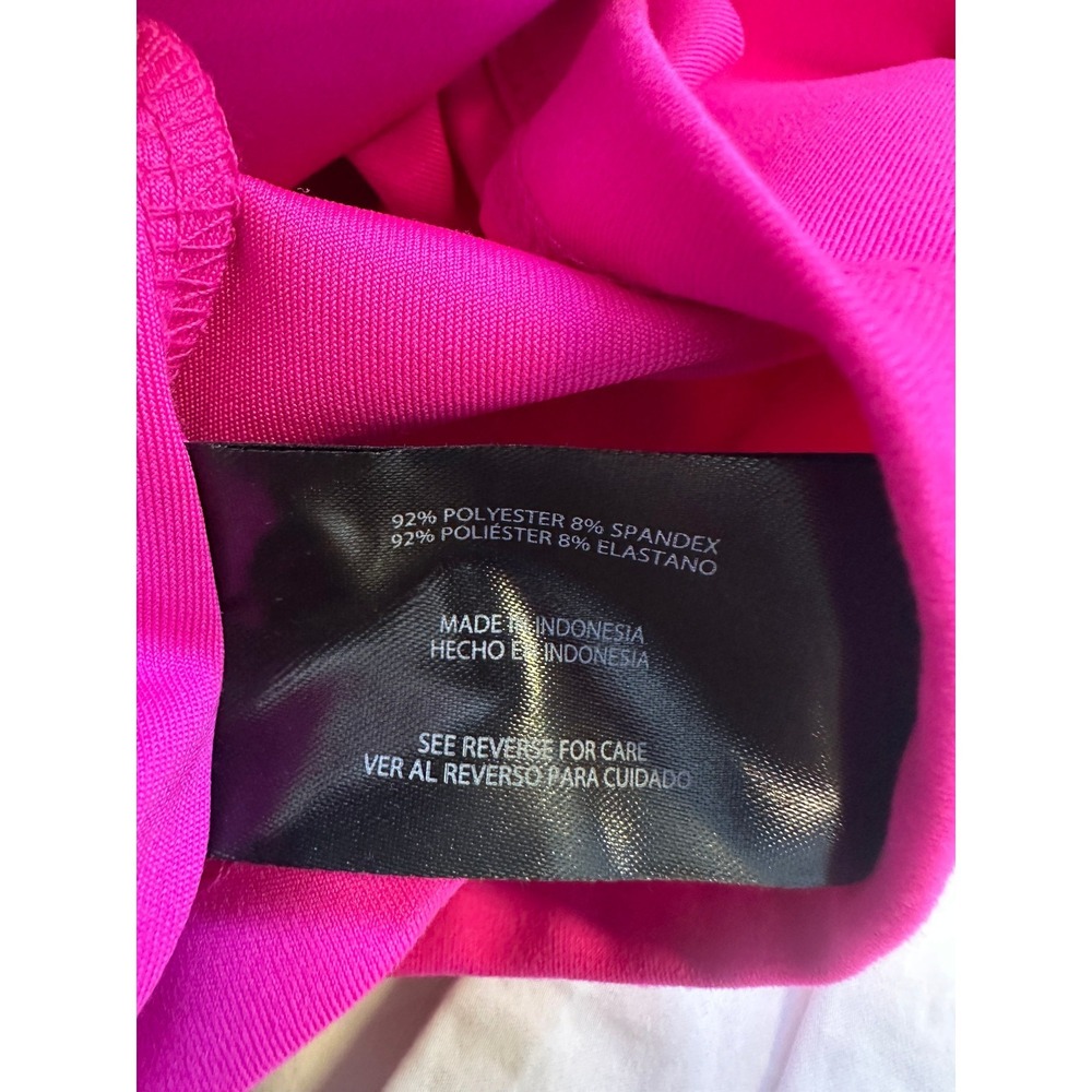 NEW Gap Active Tank Dress Hot Pink Medium GapFit Cup Bra Wicking Pickball Tennis - Picture 8 of 16